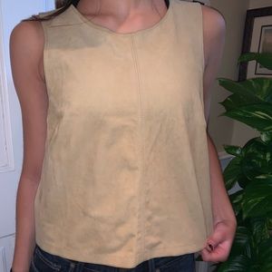 Suede Tank Top